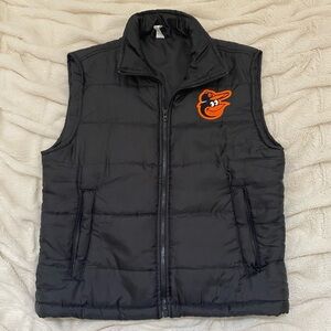 NWOT Baltimore Orioles MLB Elevin unisex puffer vest Sz M